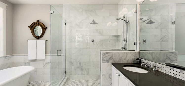 bathroom shower door installation in Grimsby